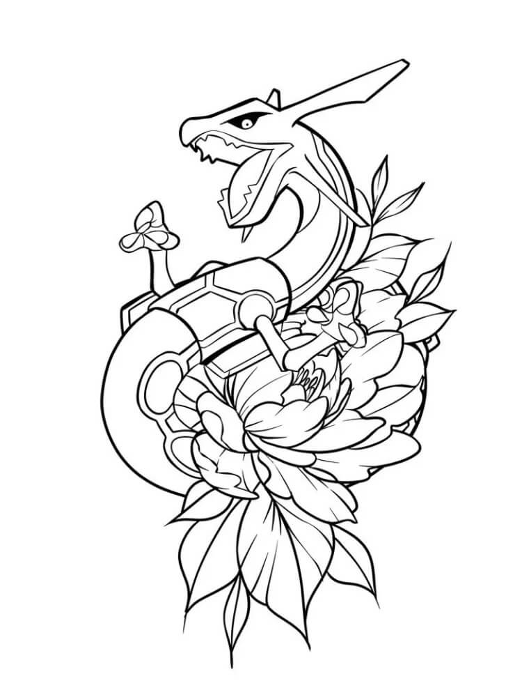 Rayquaza Free Printable