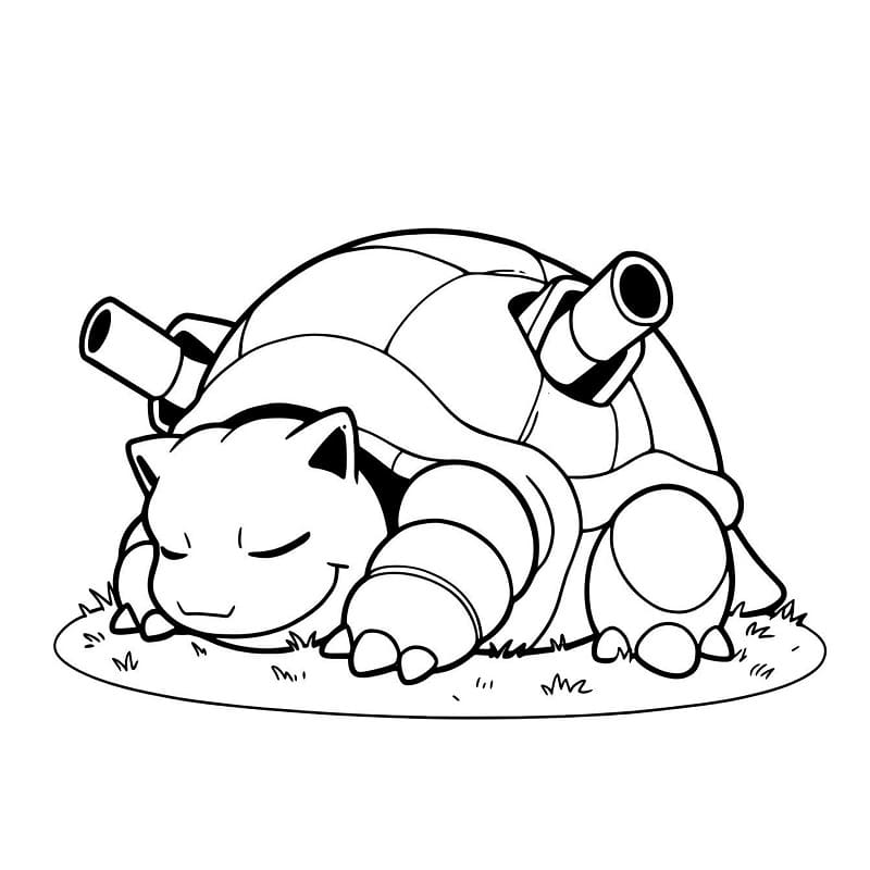 Sleeping Blastoise