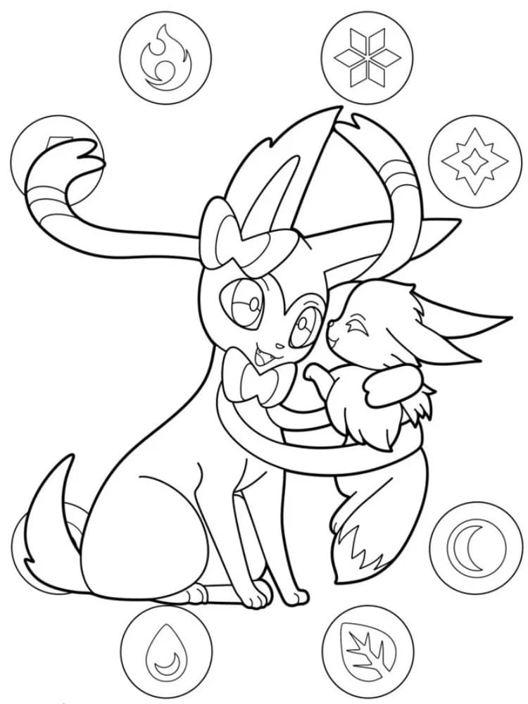 Sylveon and Eevee