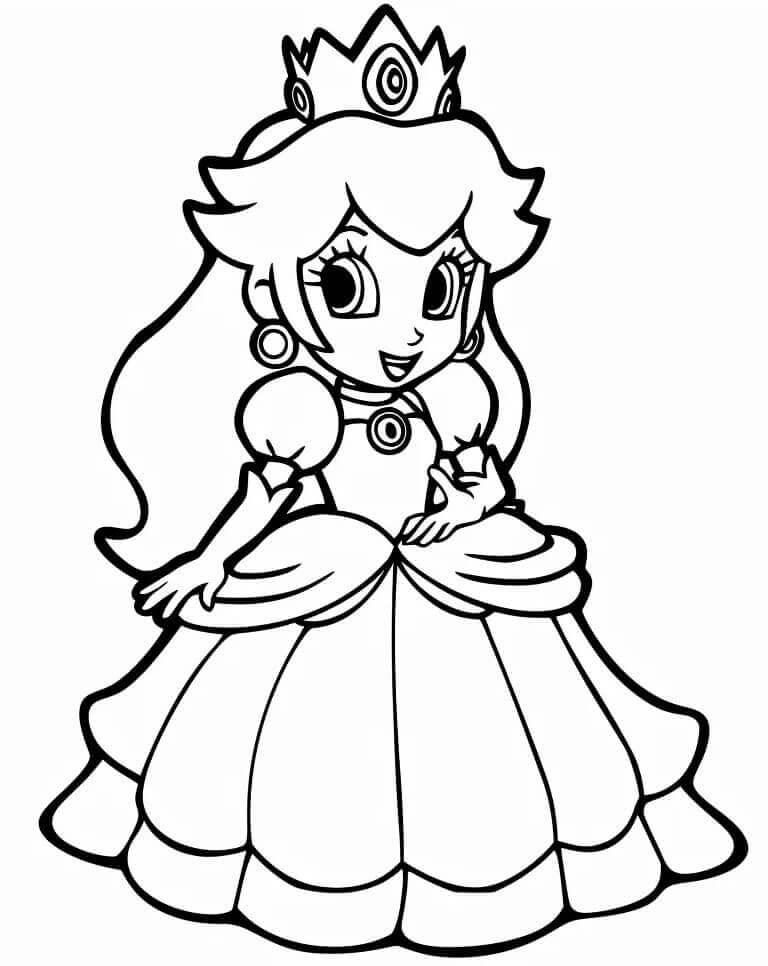 Princess Daisy coloring pages