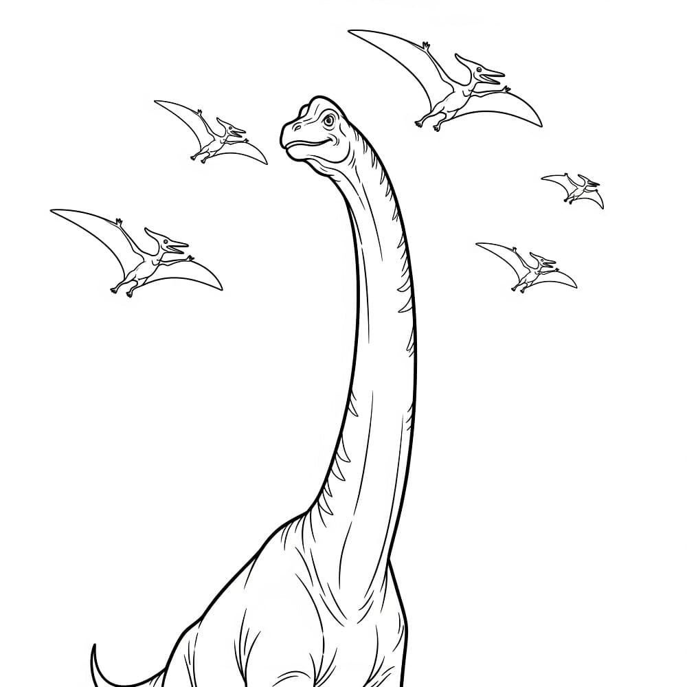 A Brachiosaurus Dinosaur