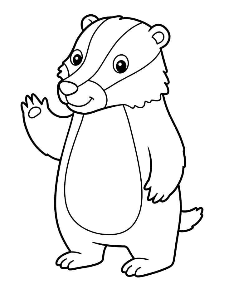 A Smiling Badger