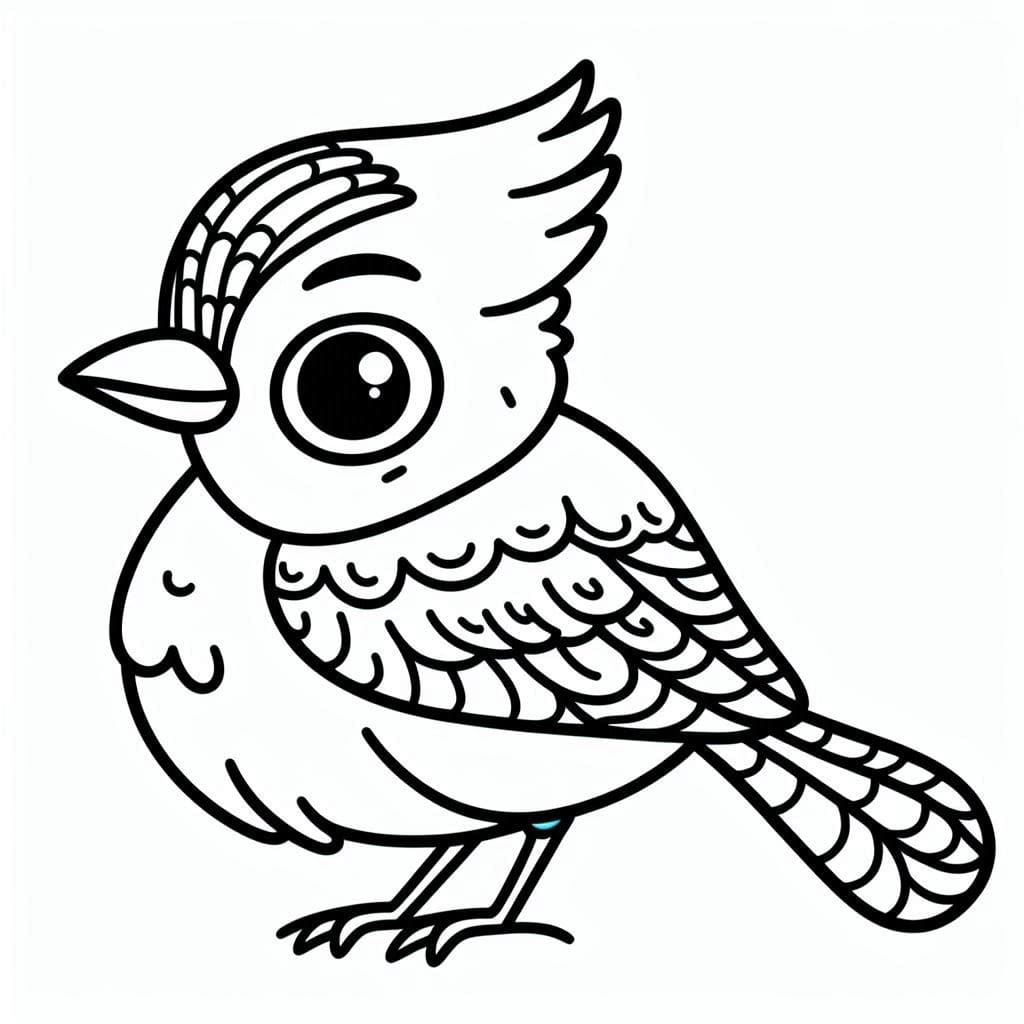 Adorable Blue Jay Bird