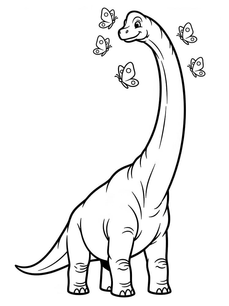 Brachiosaurus and Butterflies