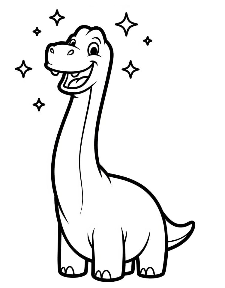 Cartoon Brachiosaurus