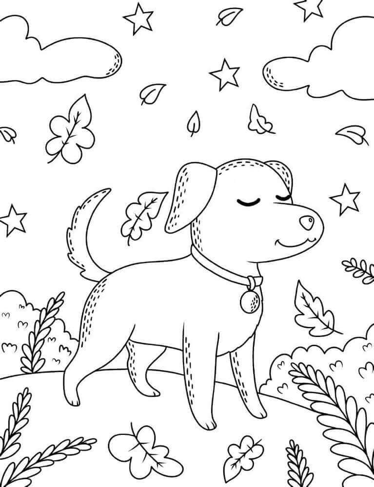Cute Dog Hygge Scandinavian