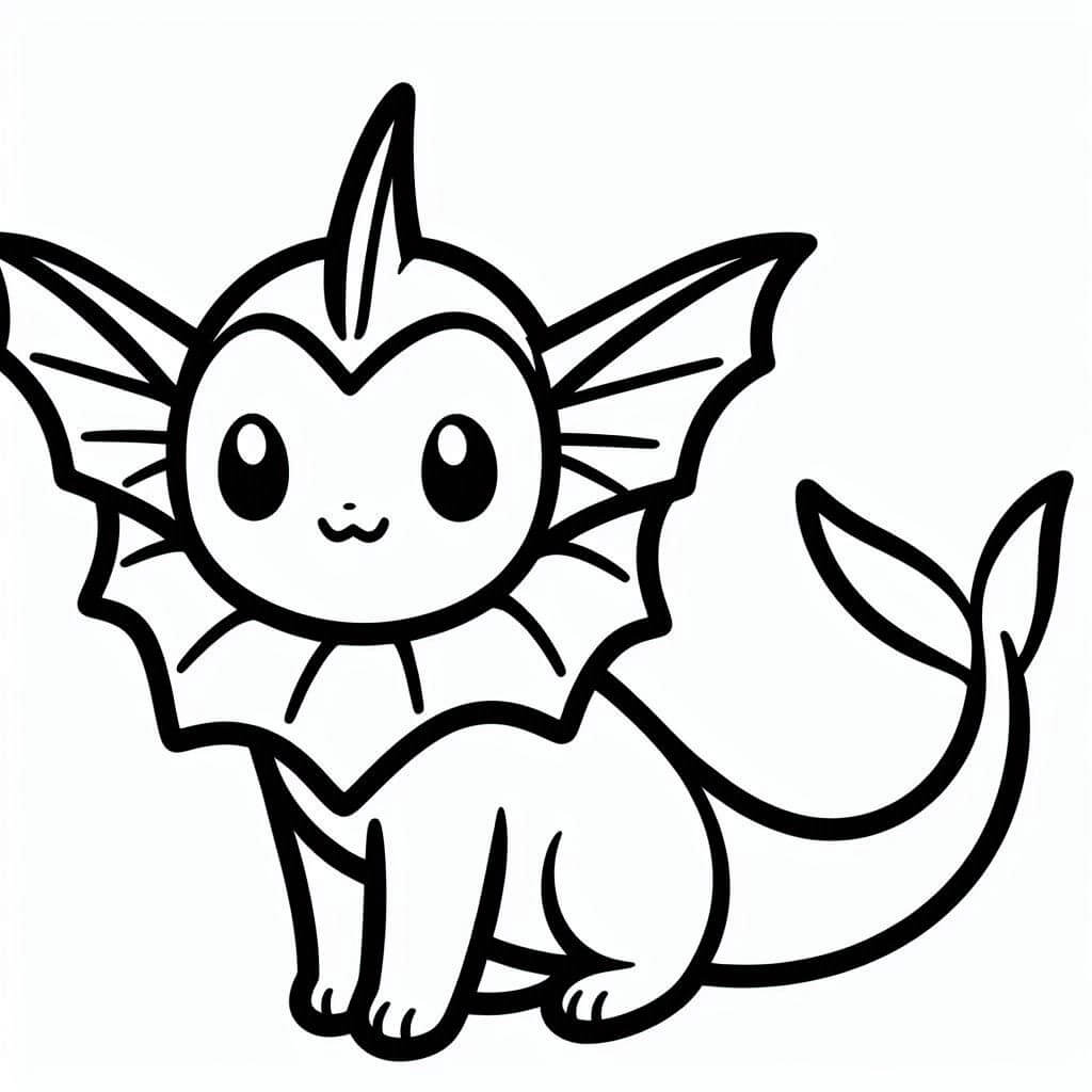 Vaporeon coloring pages