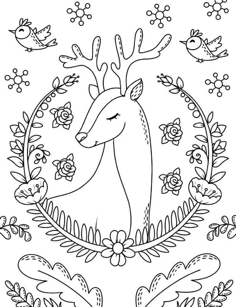 Hygge Scandinavian coloring pages