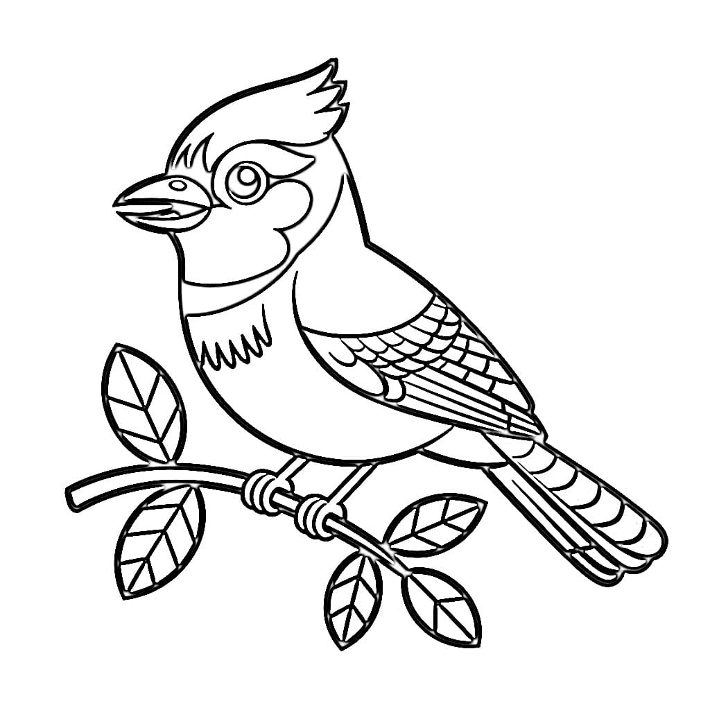 Drawing of Blue Jay