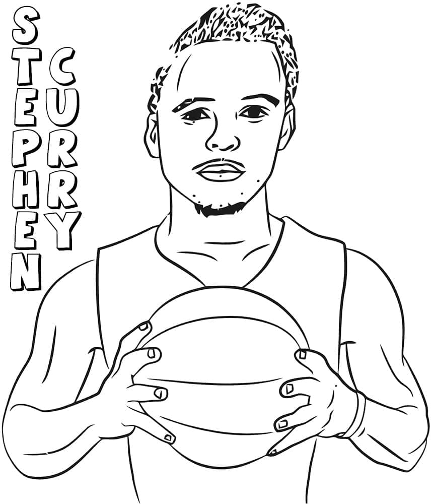 Drawing of Stephen Curry