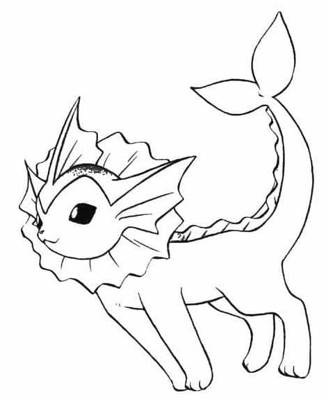 Drawing of Vaporeon