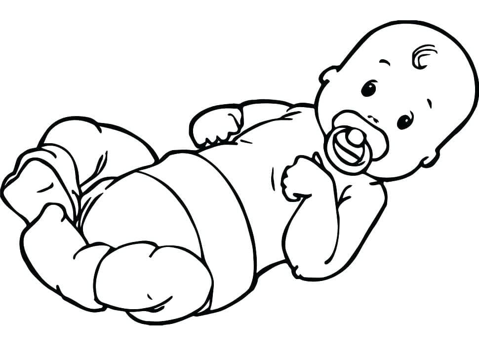 Free Drawing of Baby