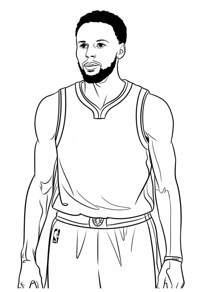 Free Drawing of Stephen Curry