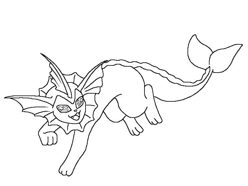 Free Drawing of Vaporeon