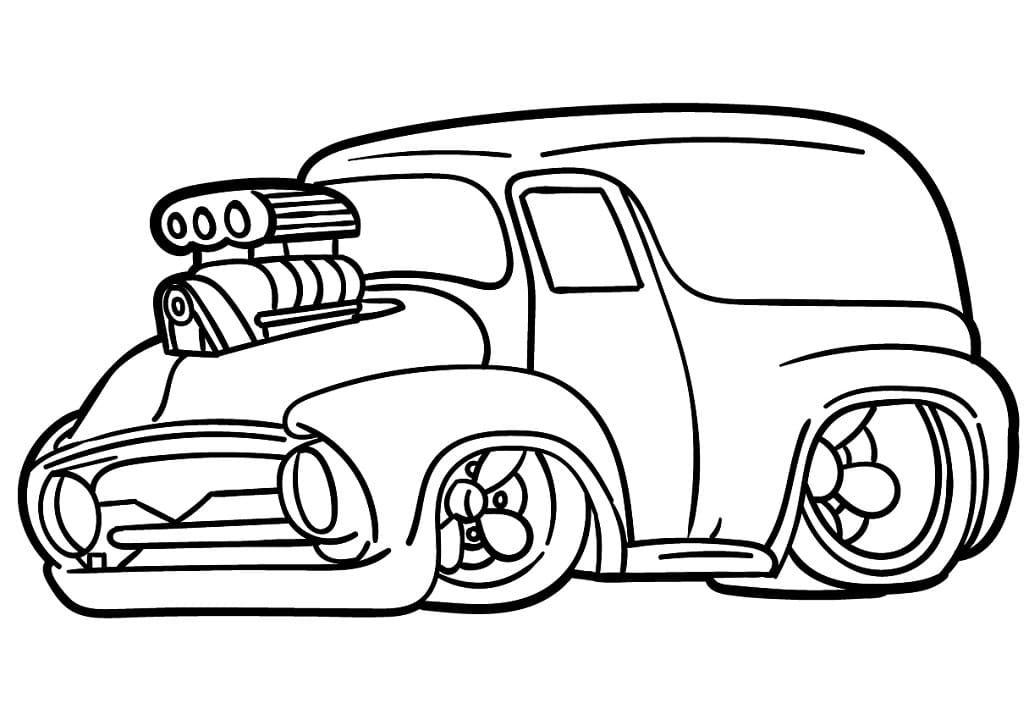 Free Printable Hot Rod