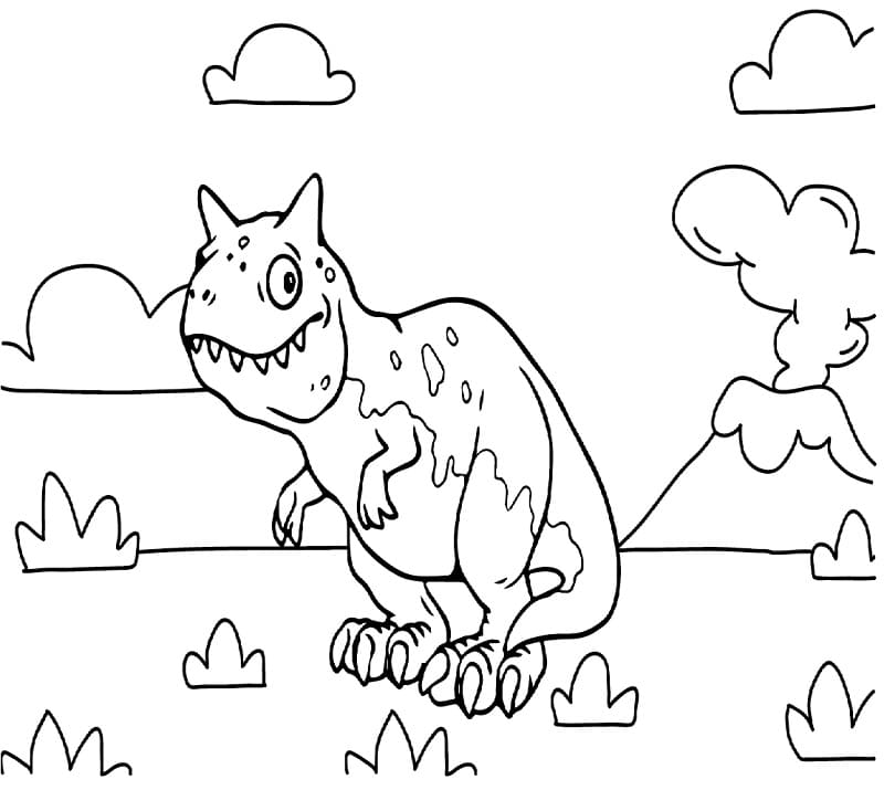 Funny Carnotaurus Dinosaur