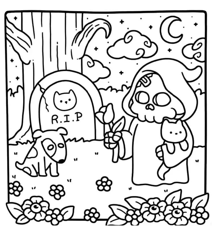 Grim Reaper Spooky Cutie