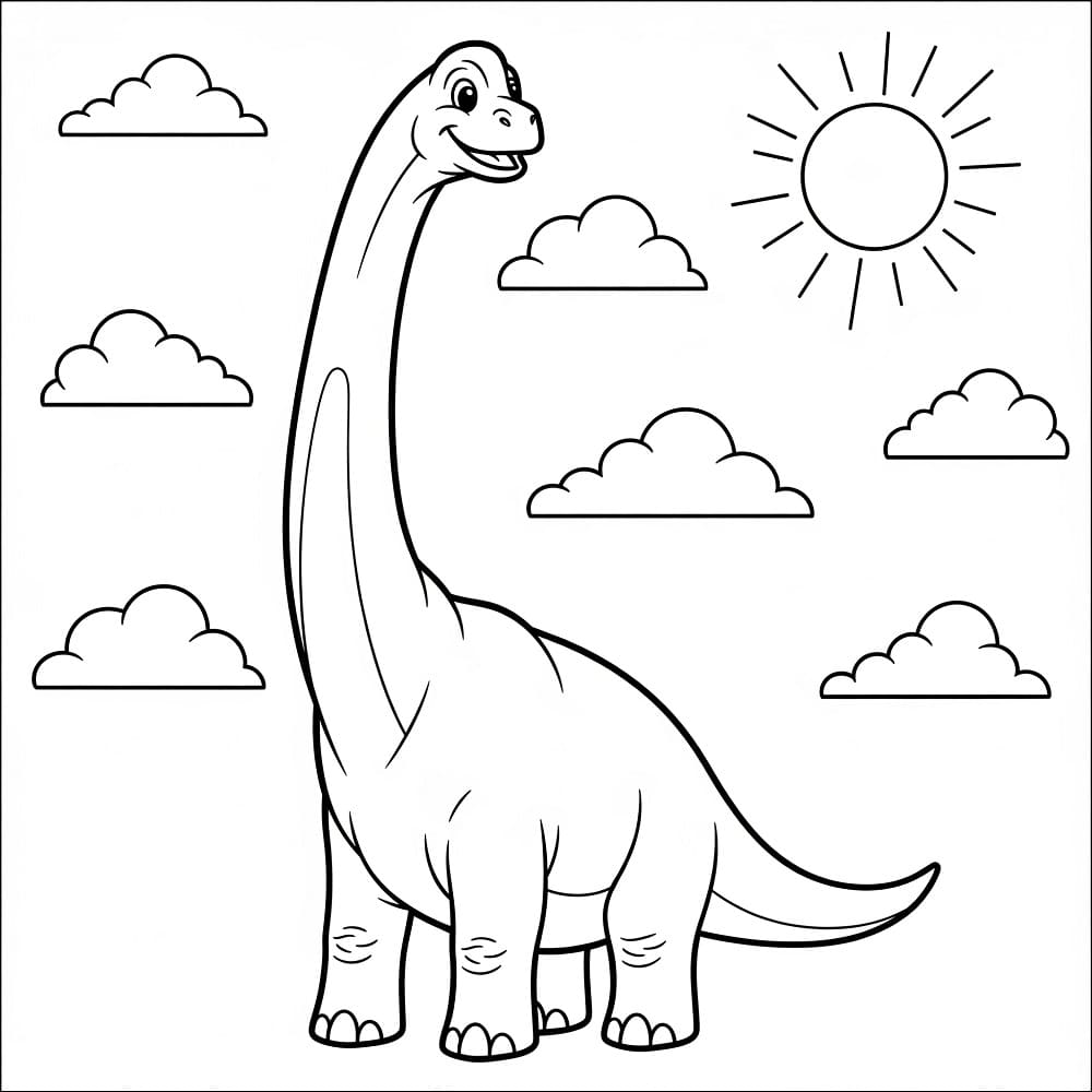 Brachiosaurus coloring pages