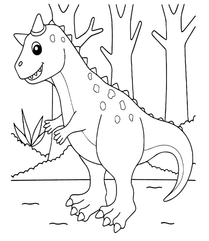 Happy Carnotaurus Dinosaur