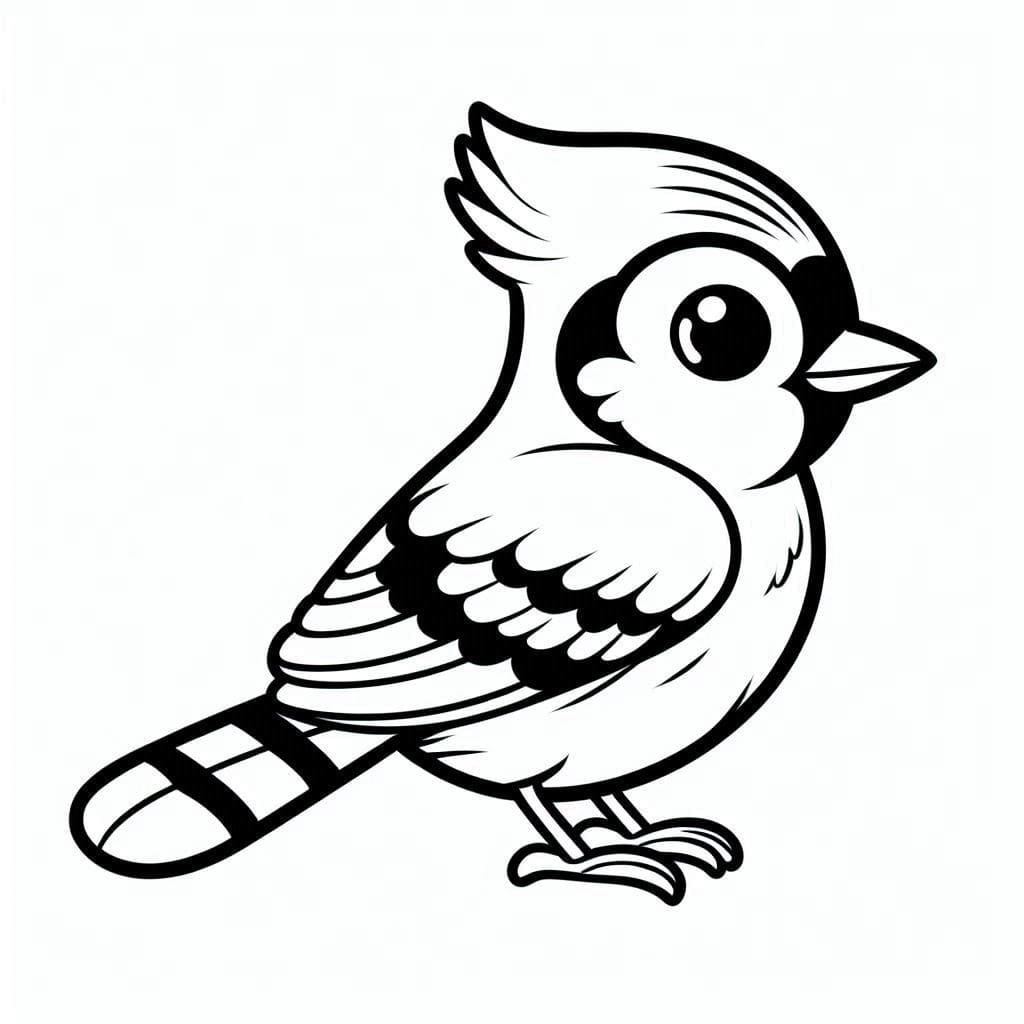 Kawaii Blue Jay