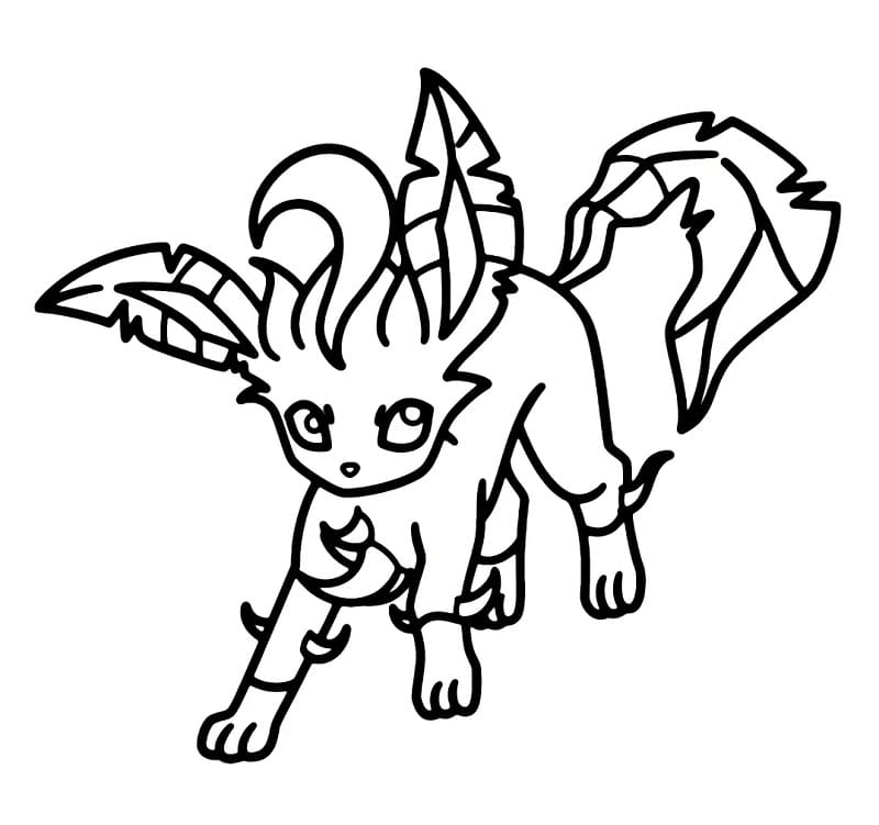 Leafeon Printable