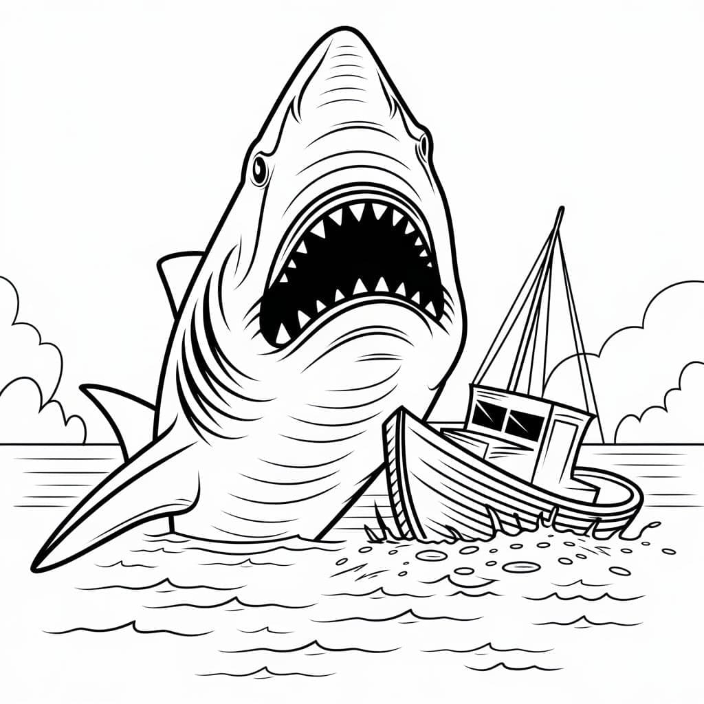 Megalodon Attacking