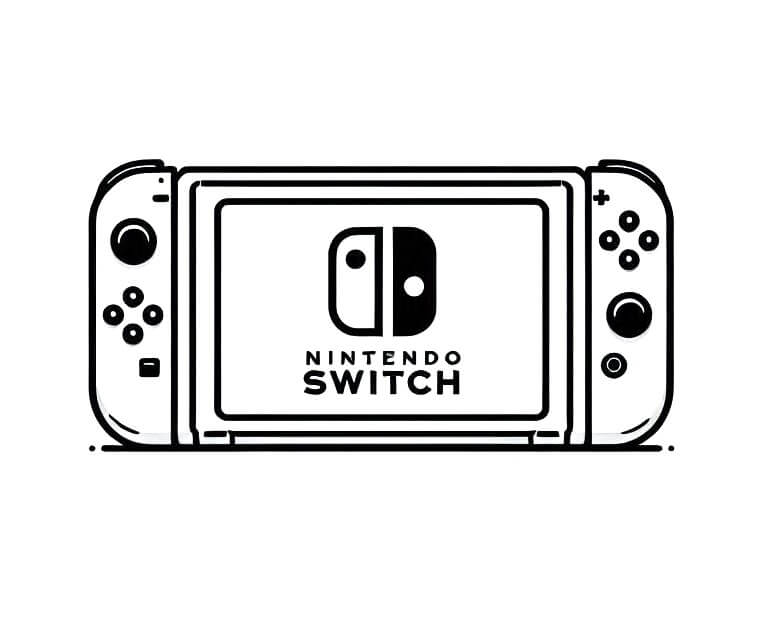Nintendo Switch coloring pages