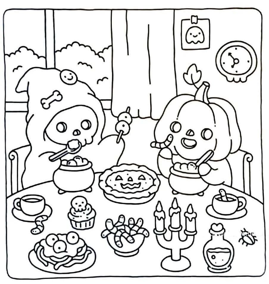 Printable Spooky Fuzzy