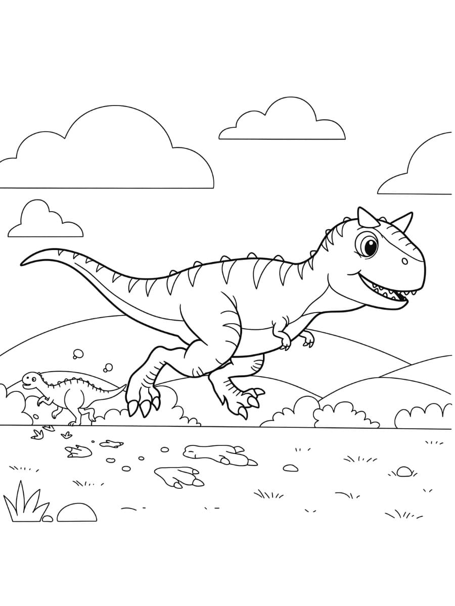 Running Carnotaurus