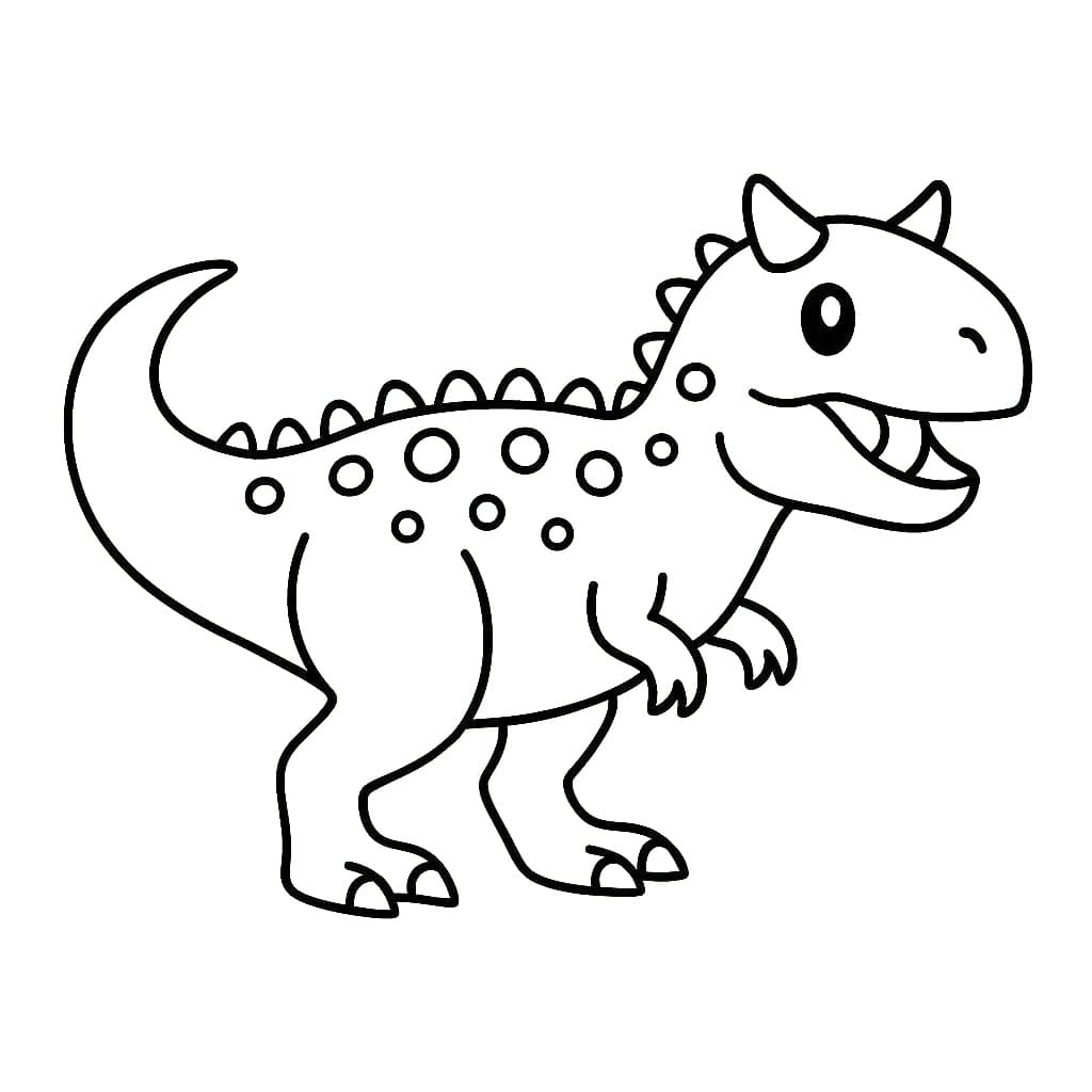 Simple Carnotaurus Dinosaur