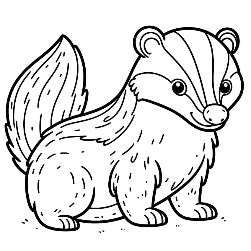 Smiling Badger