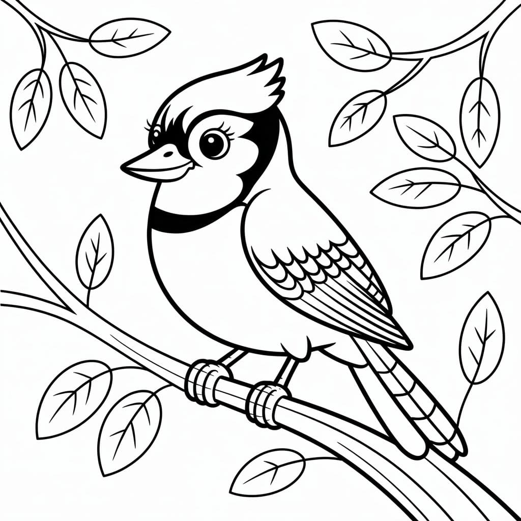 Smiling Blue Jay