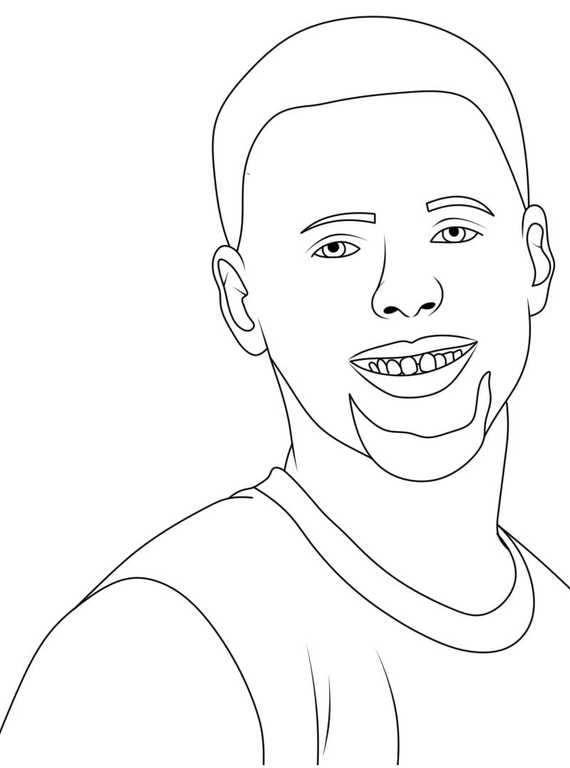 Smiling Stephen Curry