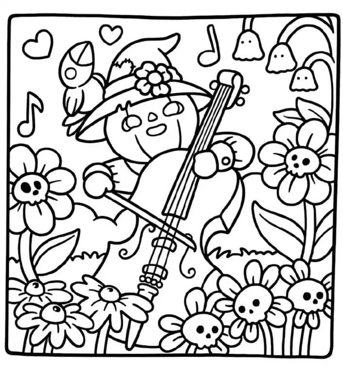 Spooky Cutie coloring pages