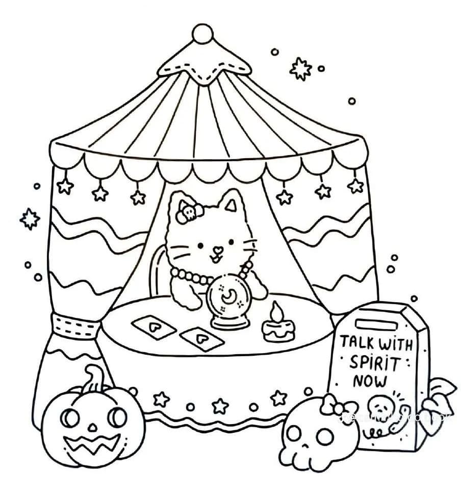 Spooky Fuzzy Free Printable