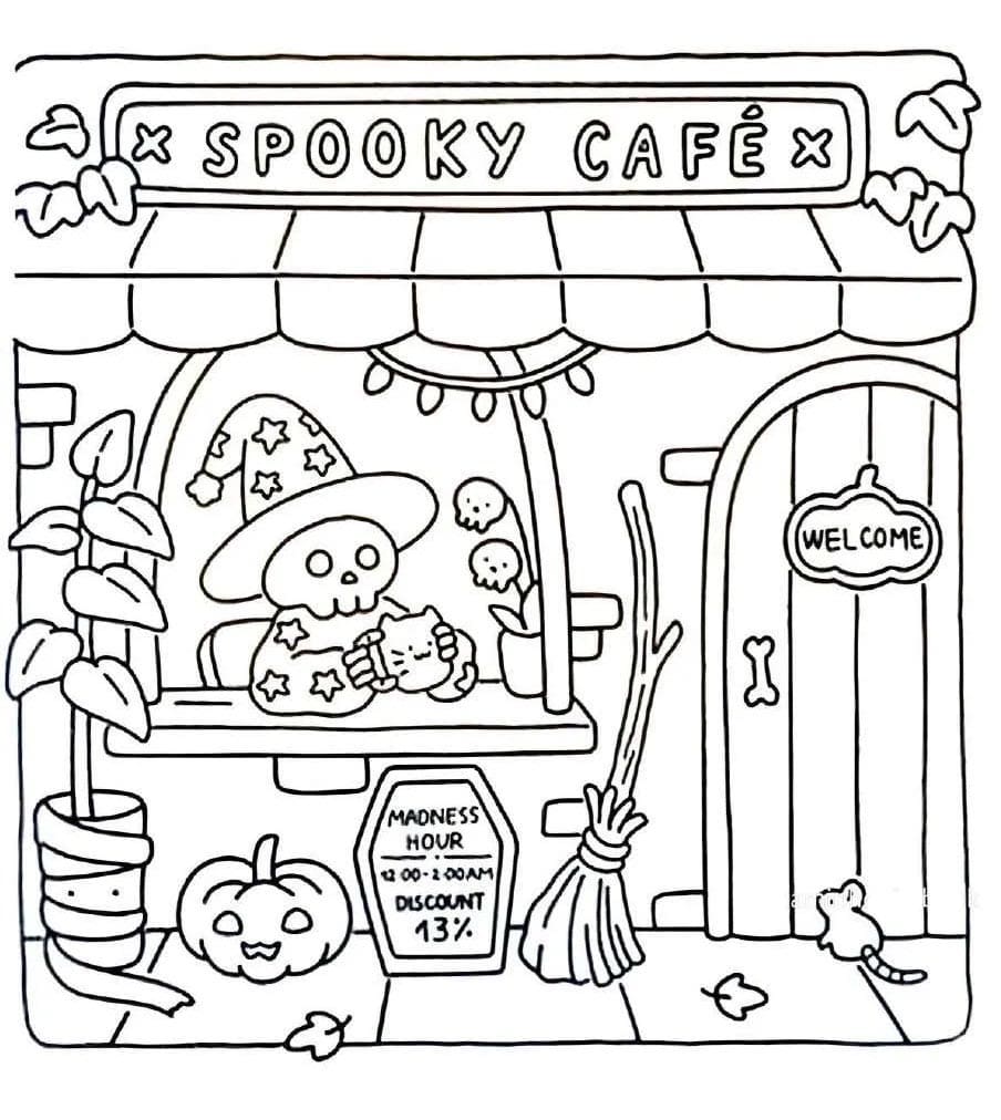 Spooky Fuzzy Printable for Kids