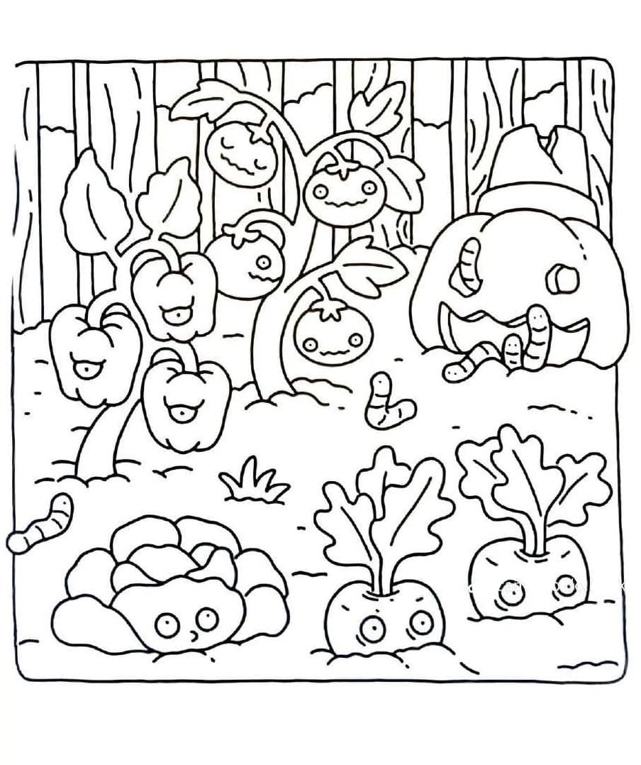 Spooky Fuzzy Vegetables