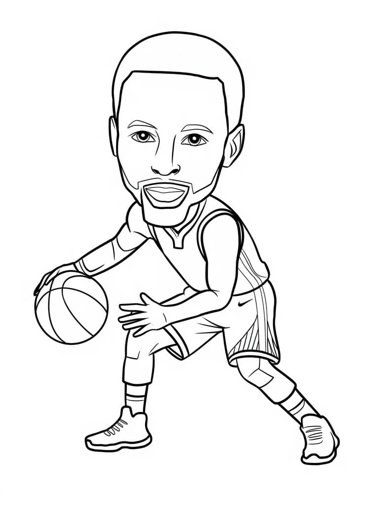 Stephen Curry coloring pages