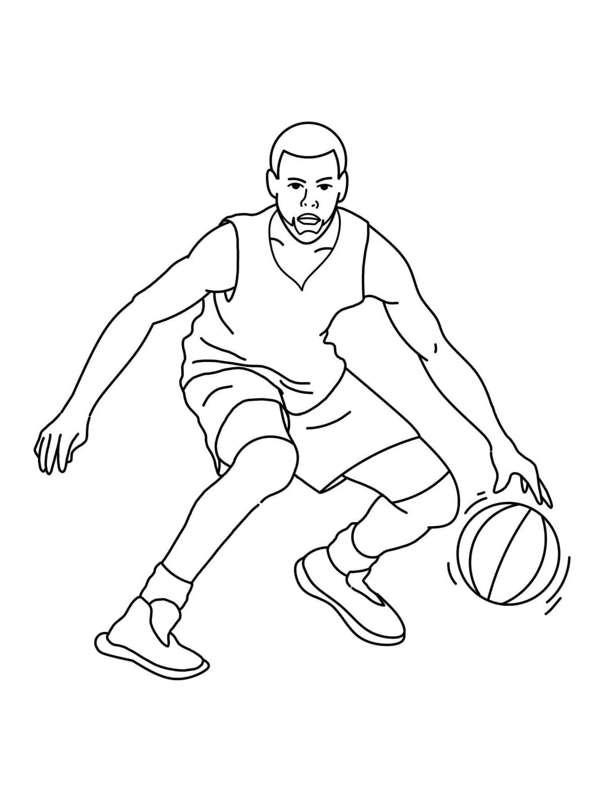Stephen Curry Plays Basketball