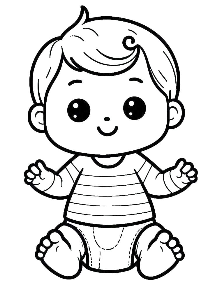 Baby coloring pages