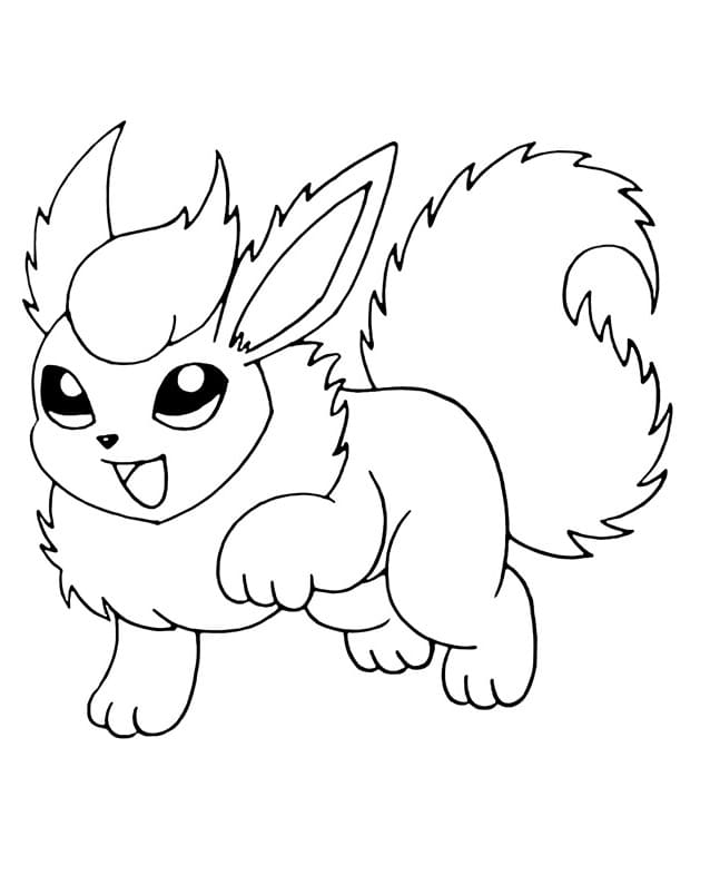 Flareon coloring pages
